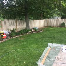 FP - Residential Exterior Cedar Fence Painting on Druid Hill Dr in Parsippany, NJ 0